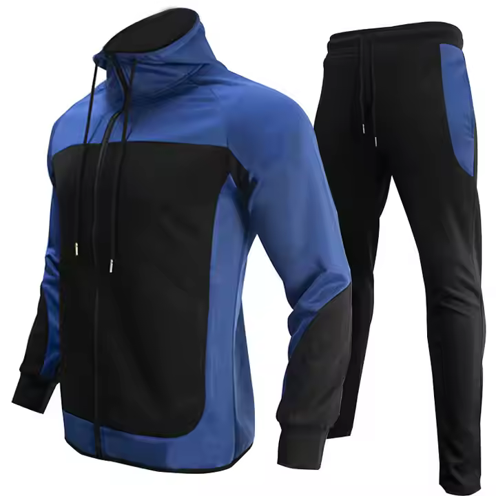 Wholesale new autumn customized men's plus size long sleeved hoodies and pants for training and exercise men's sportswear